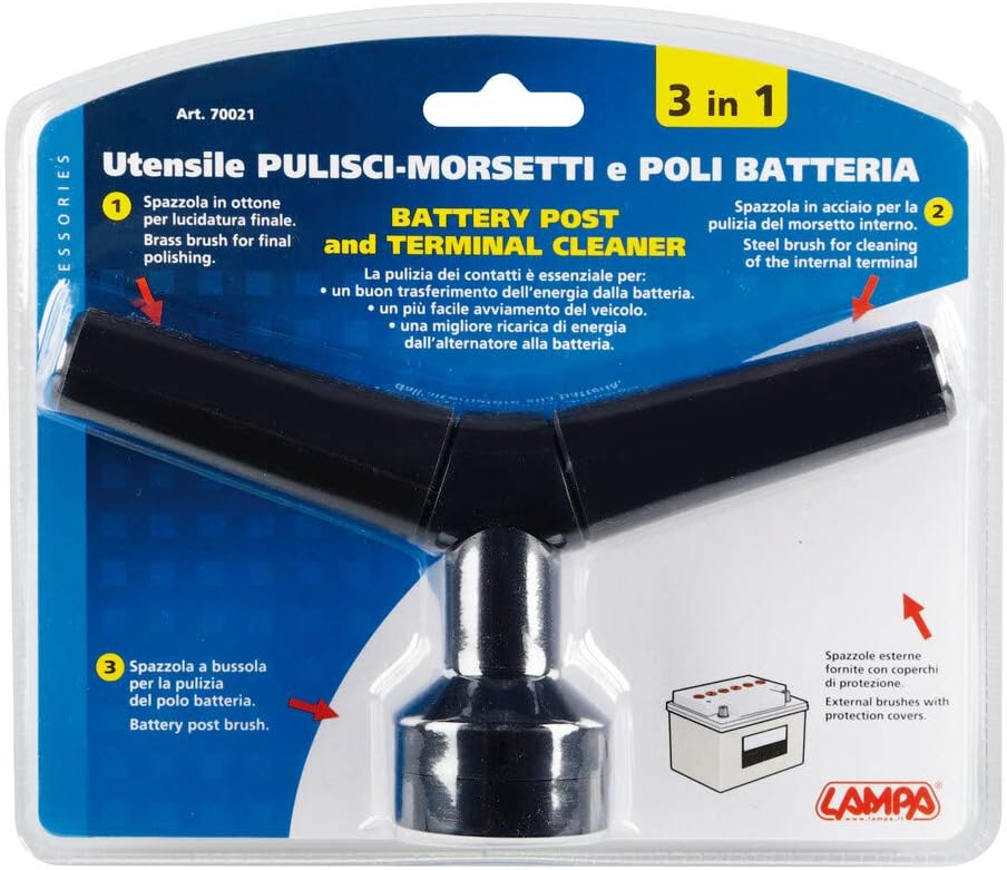 Detalle 2 de LAMPA Brosse métallique pour nettoyage des cosses de batterie – modèle 70021