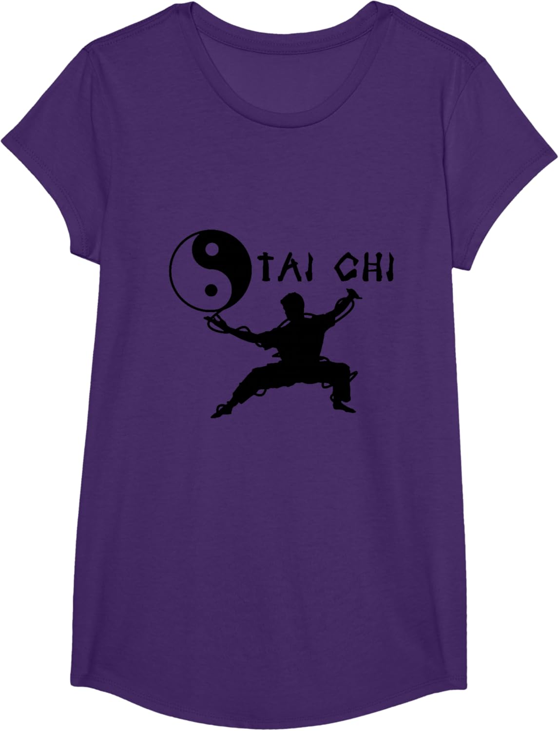 Detalle de Maglietta Tai Chi e Qi Gong con taglio classico, leggera e maniche doppie cuciture