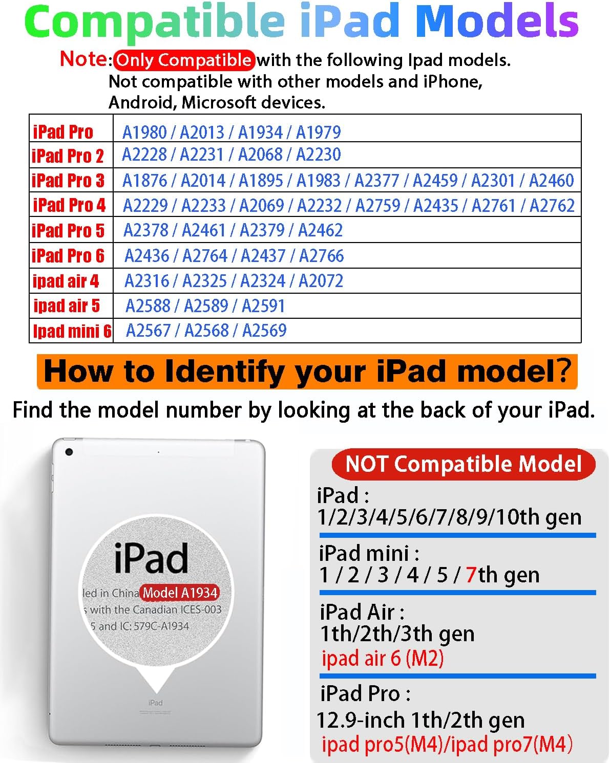 Thumbnail 1 de Gnanlen iPad Pencil 2nd Gen stylus for iPad Pro 11in