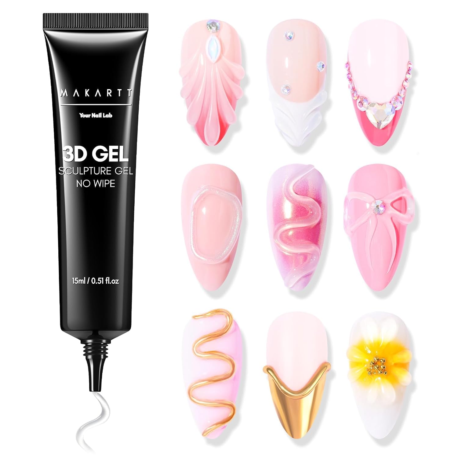 Detalle de Makartt 3D Gel Nail Art 15 g Nagelkleber Gel đź’…