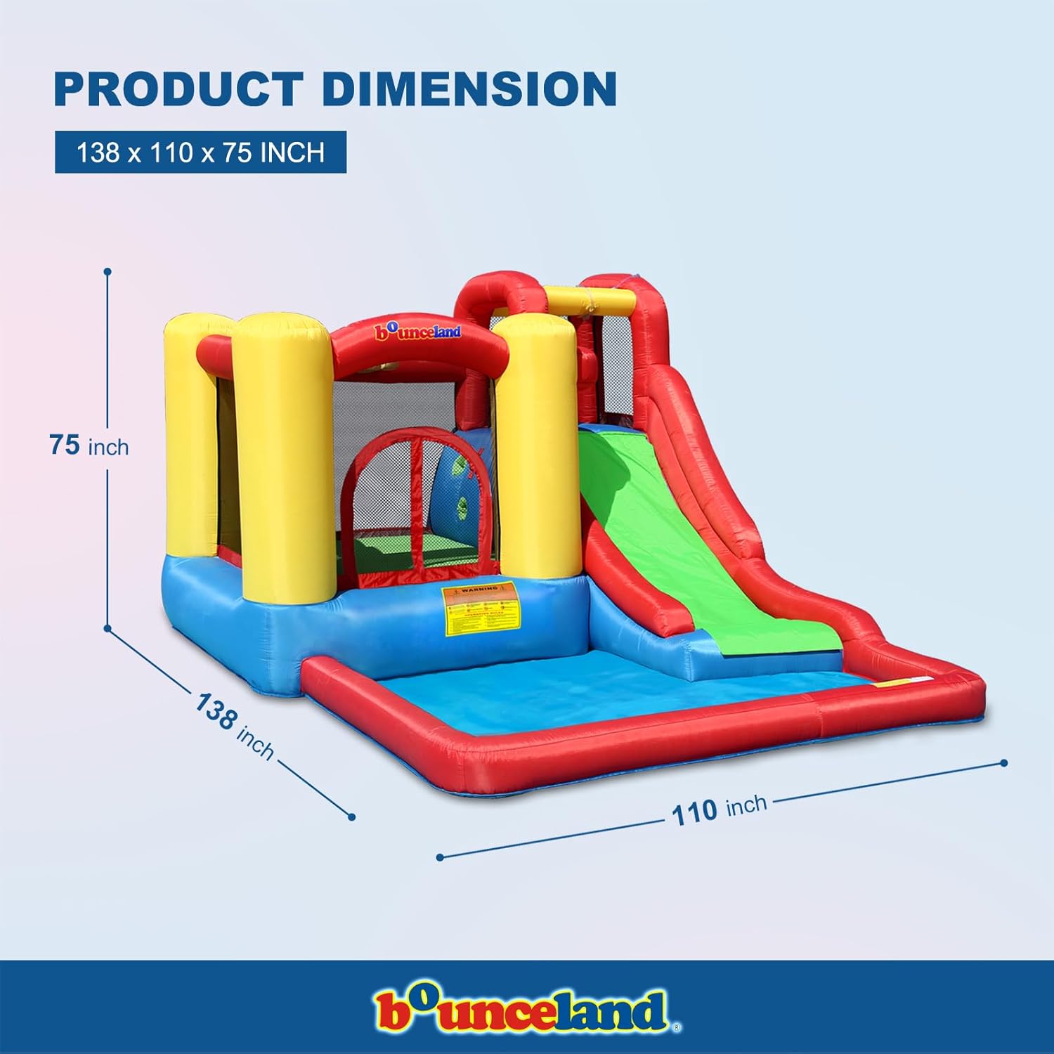 Thumbnail 1 de Bounceland Jump and Splash Adventure Bounce House & Water Slide (All-in-one) with UL-Certified Blower
