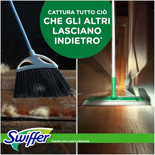 Detalle 1 de Swiffer Dry: Ricariche Microfibra Catturapolvere, 216 Panni – Giga Pack