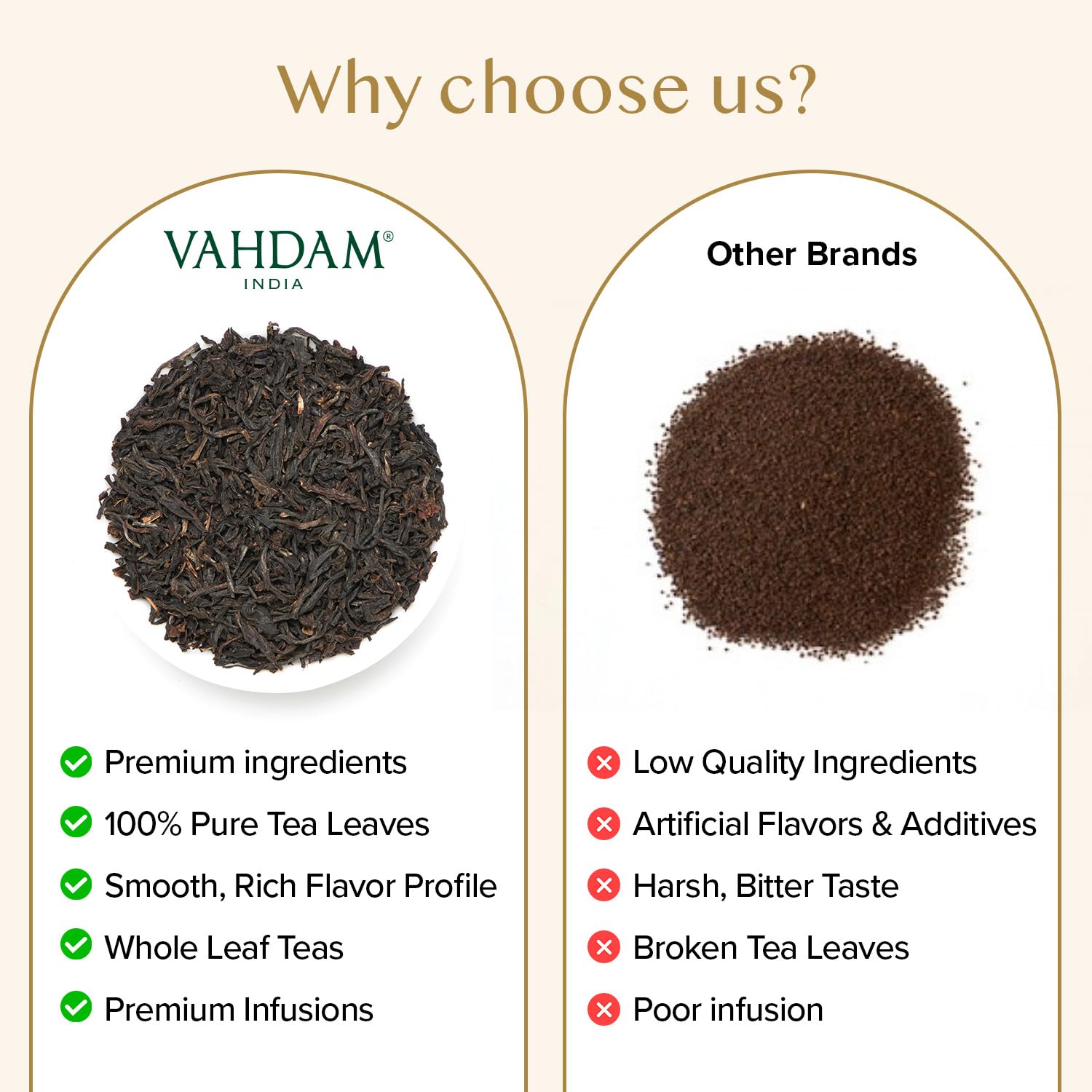 Detalle de VAHDAM Assam Schwarztee – Stark, reichhaltig und direkt aus Indien (340 g, 170+ Tassen)