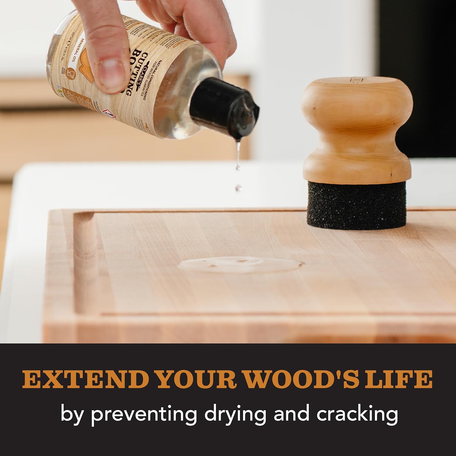 Thumbnail 2 de CLARK'S Mineral Oil, 8 oz for Wood Cutting Boards ⚙
