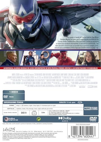 Detalle de Capitán America: Brave New World DVD 📀