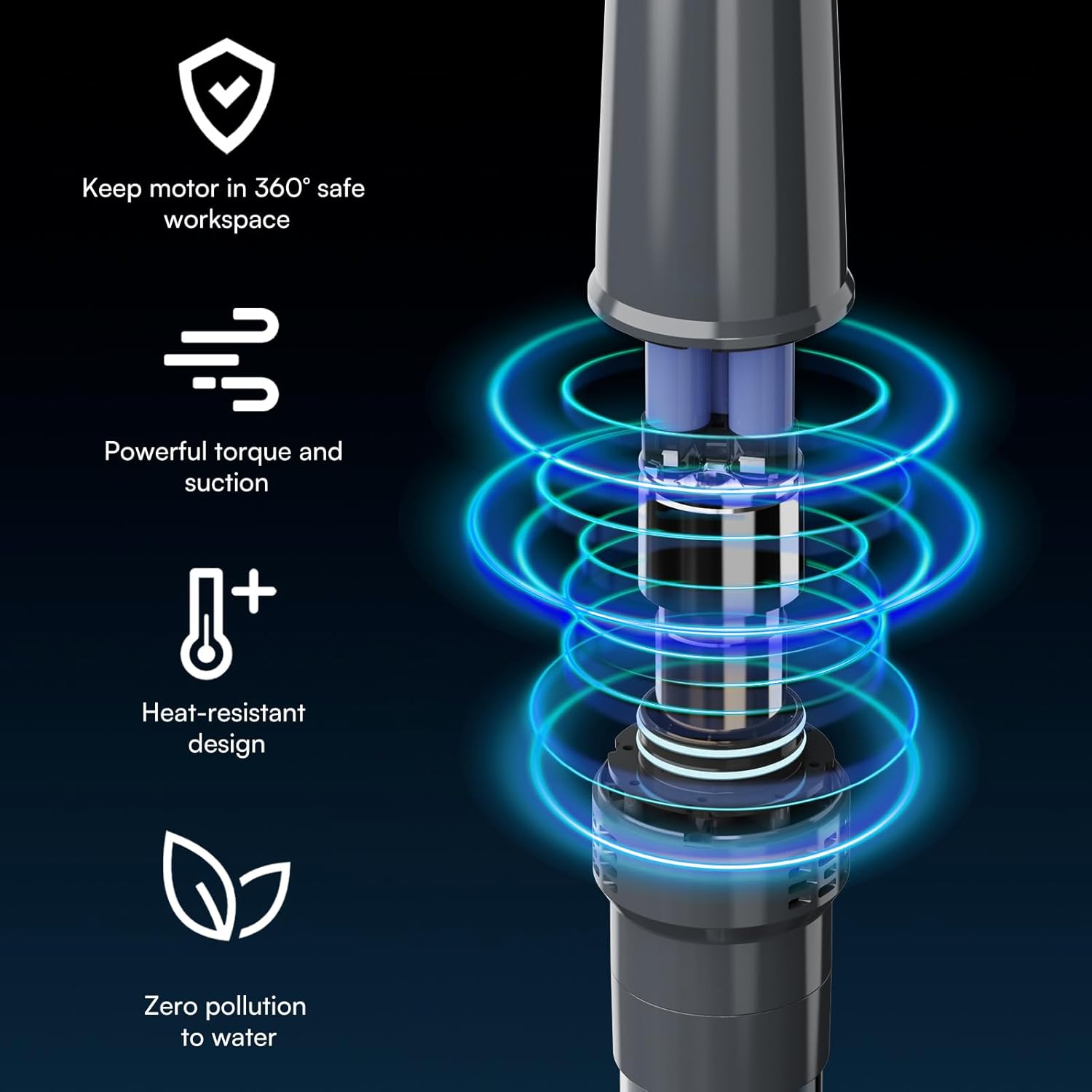 Thumbnail 3 de PoolMr Handheld Spa Hot Tub Vacuum — Cordless, Dual Brush Heads, 90-Min Run Time