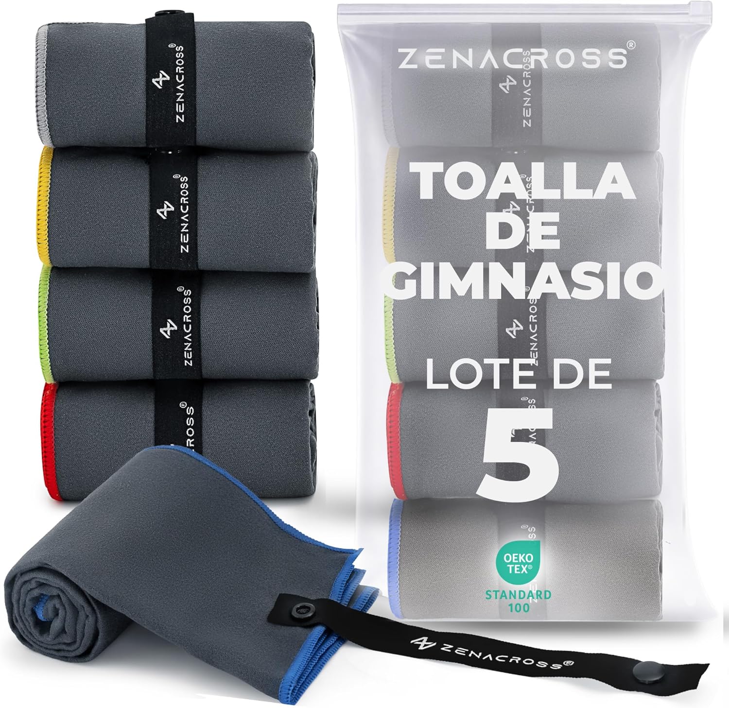 ZENACROSS Toalla Microfibra 40 x 77 cm