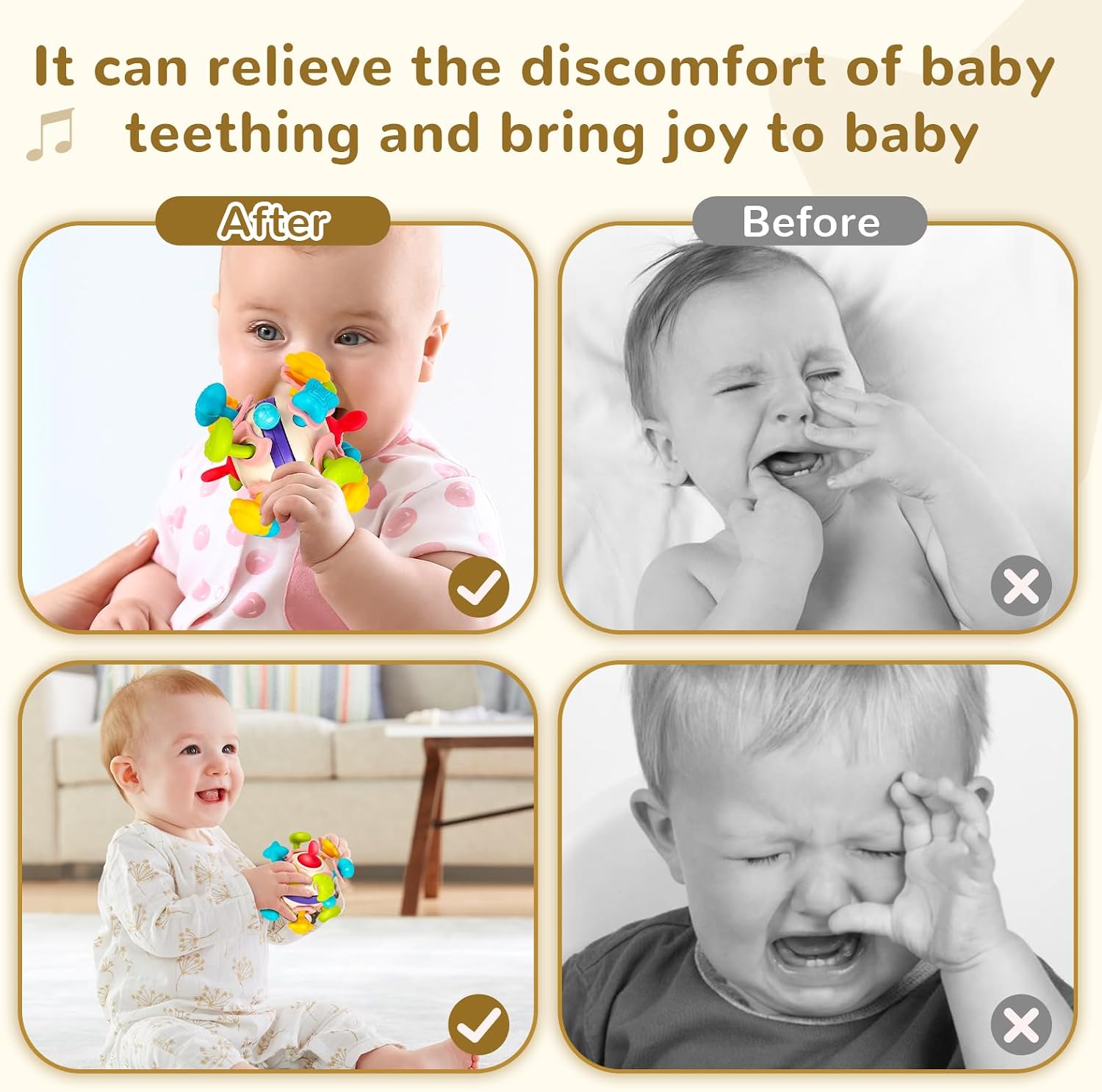 Detalle 2 de Multifunctional Space Elements Baby Teether 14‑point