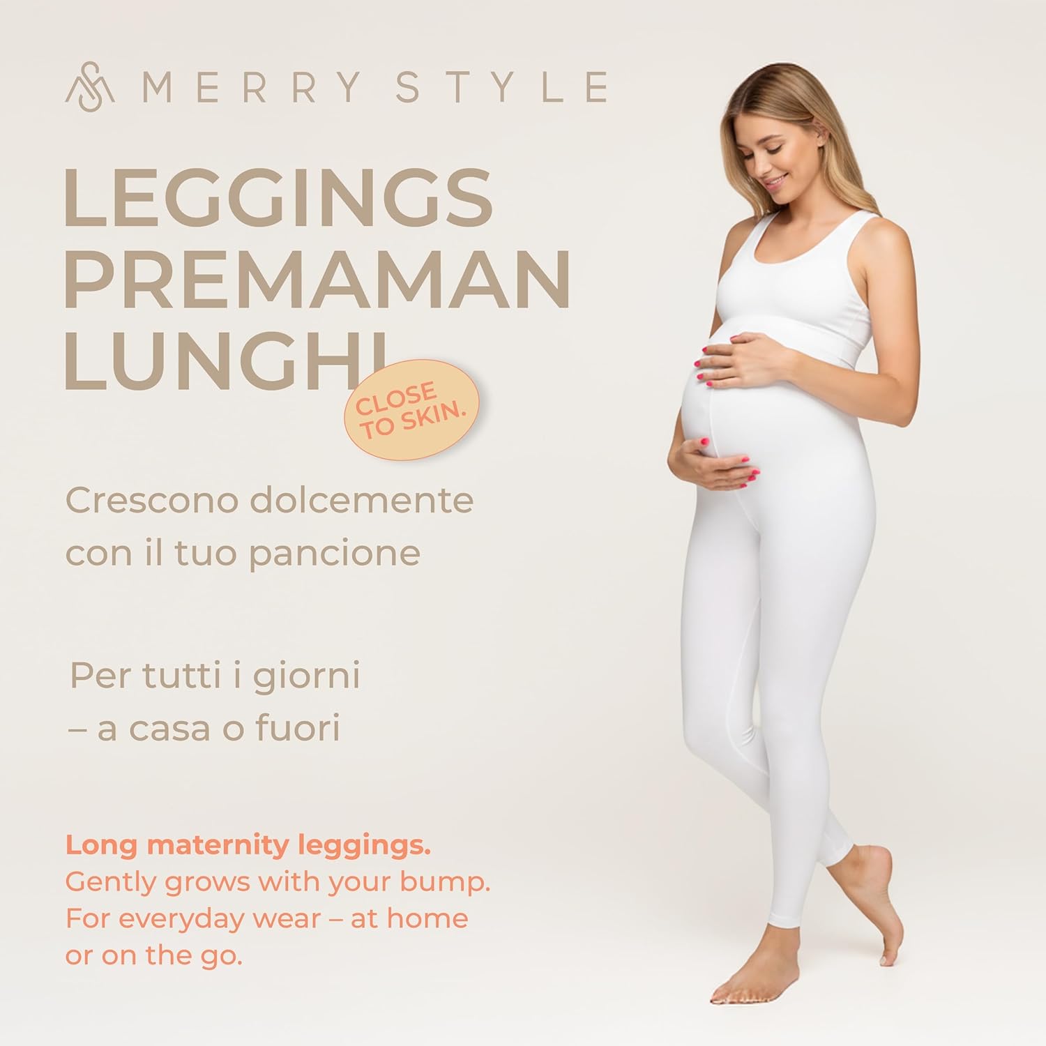 Thumbnail 1 de Merry Style Leggings Premaman Lunghi Donna MS10-297