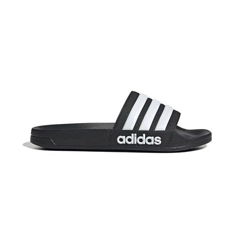 Detalle de adidas Adilette Shower Slides Unisex – Core Black/Cloud White, Größe EU 42