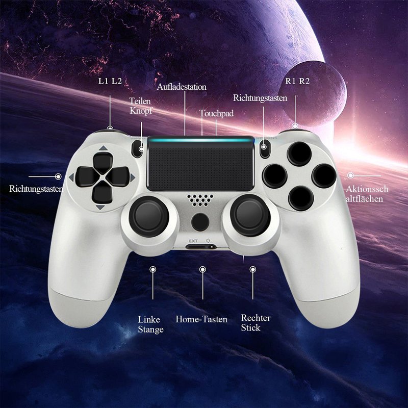 Detalle 2 de Kinsi P4YXSB gamepad compatible PS4 600 mAh