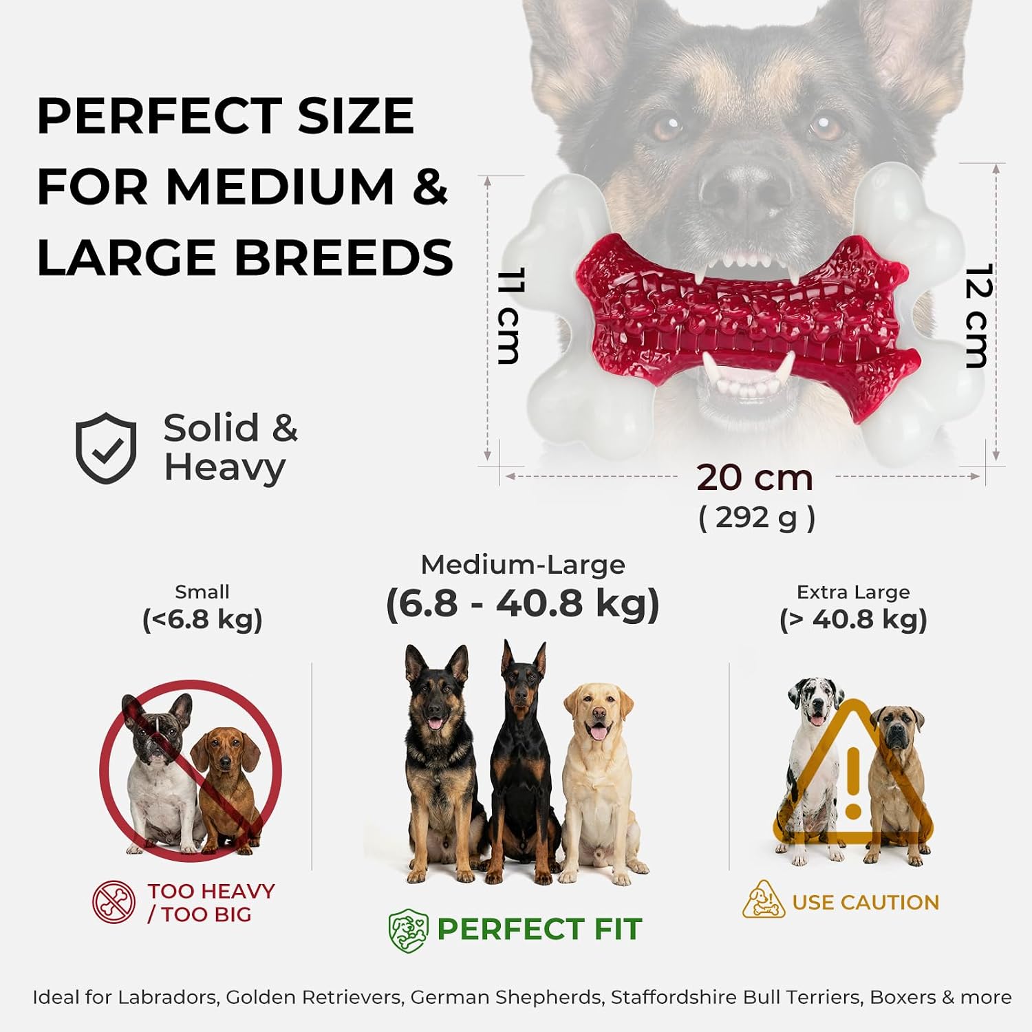 Thumbnail 5 de ChienBox Nylon Bone Toy beef flavour for large dogs