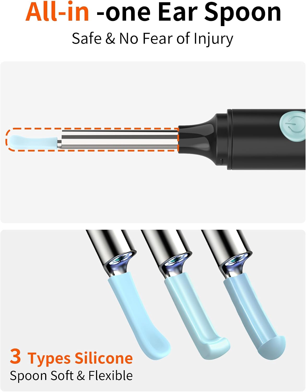 Detalle 2 de Hopefox Otoskop 1080P WiFi Ohrreiniger