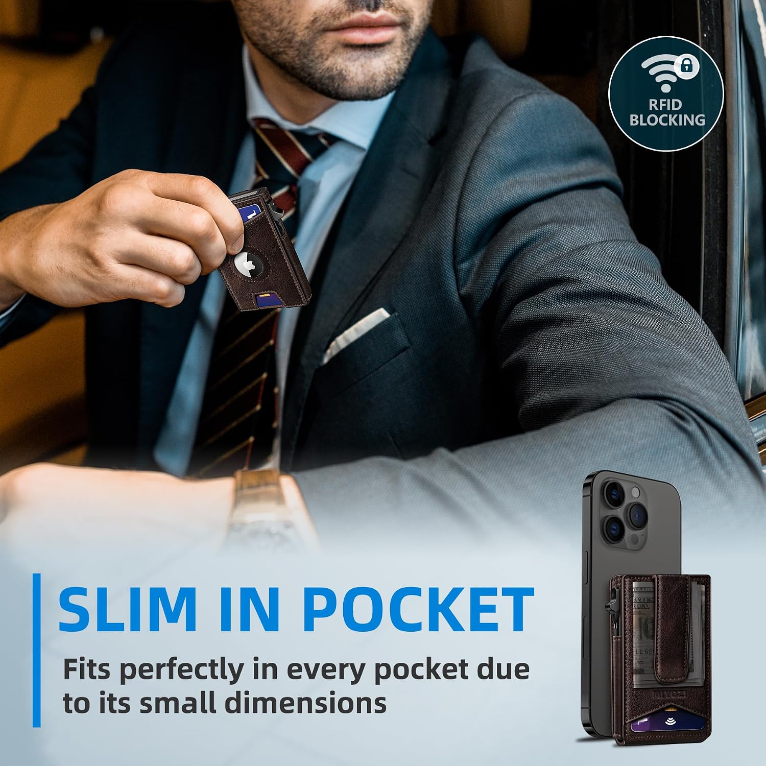 Thumbnail 6 de Miyozi men’s wallet, 9-card capacity