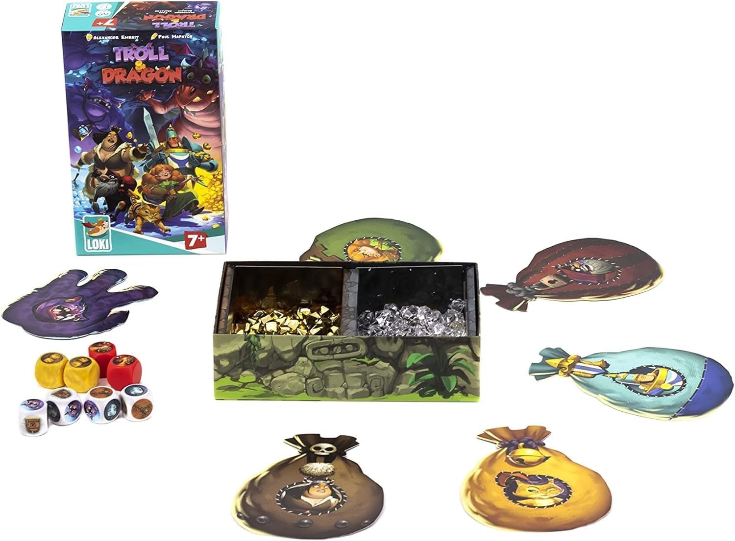 Detalle de Loki Troll & Dragon – gra w kości dla 2–5 graczy od 7 lat