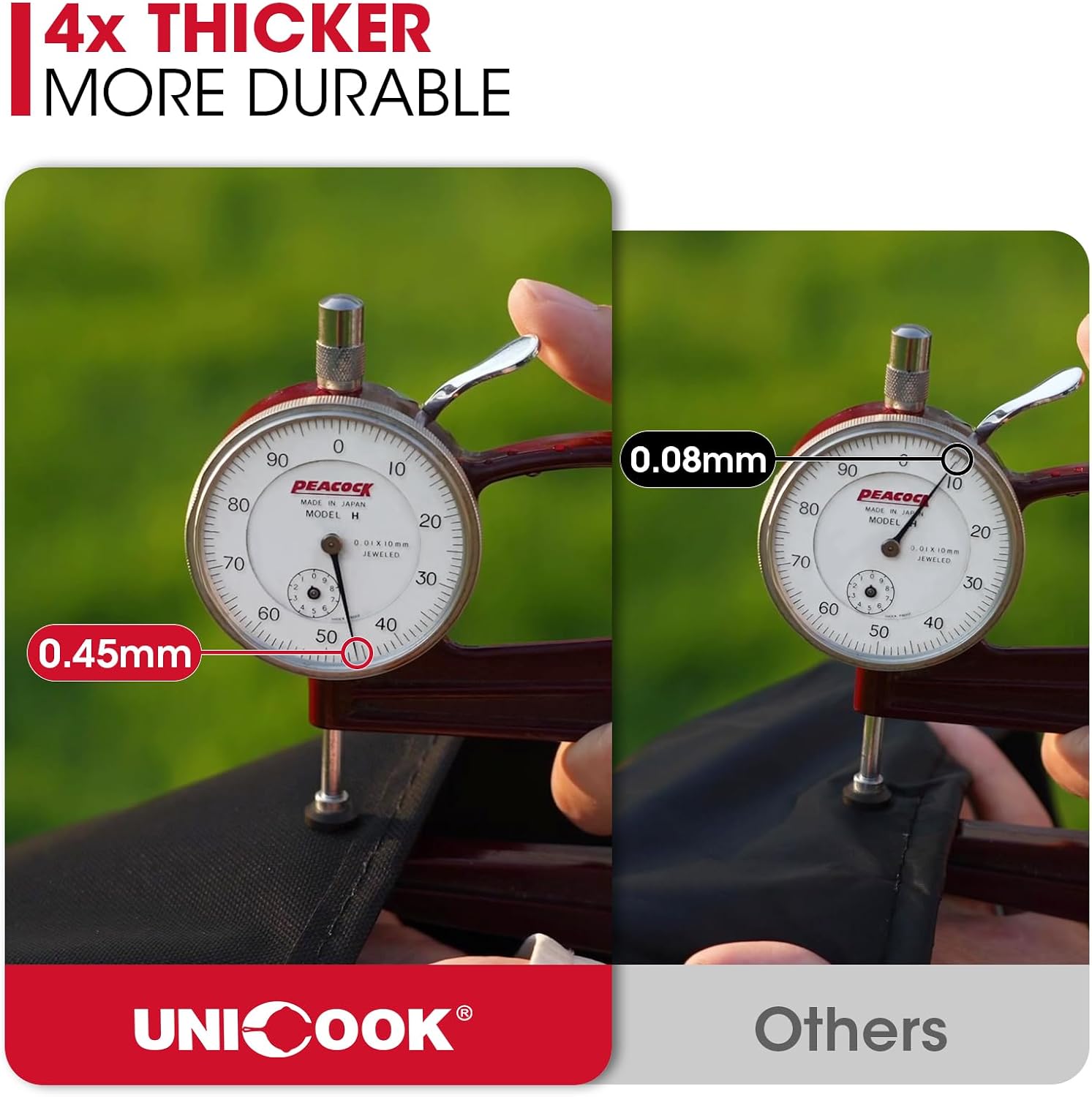 Detalle de Unicook 60-Inch Waterproof Grill Cover, Vinyl-Coated Polyester with Vents