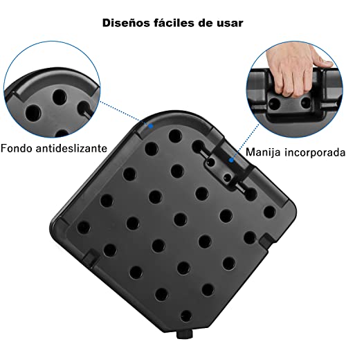 Thumbnail 2 de Yaheetech base para sombrilla desmontable de 4 piezas (rellenable con agua o arena), negro 50×50×7,5 cm