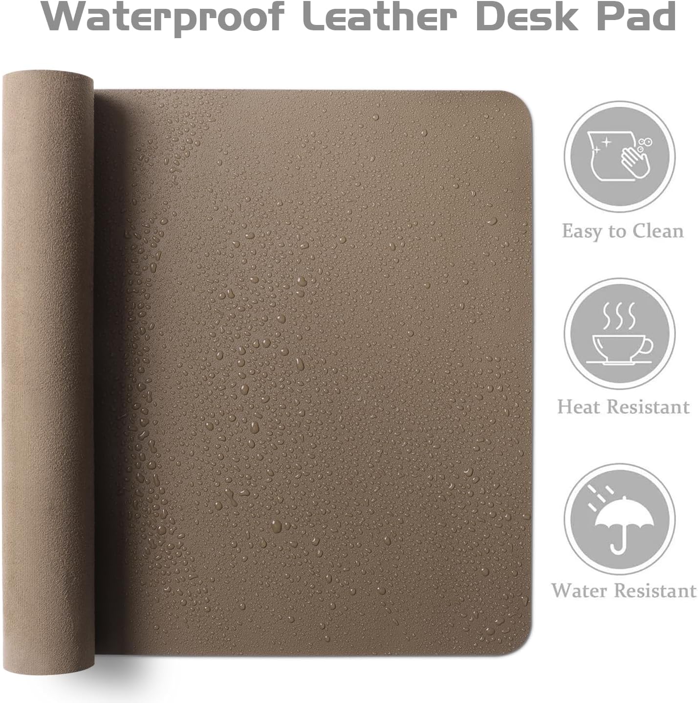 Detalle 2 de Aothia PU Leather Desk Mat 91x43cm