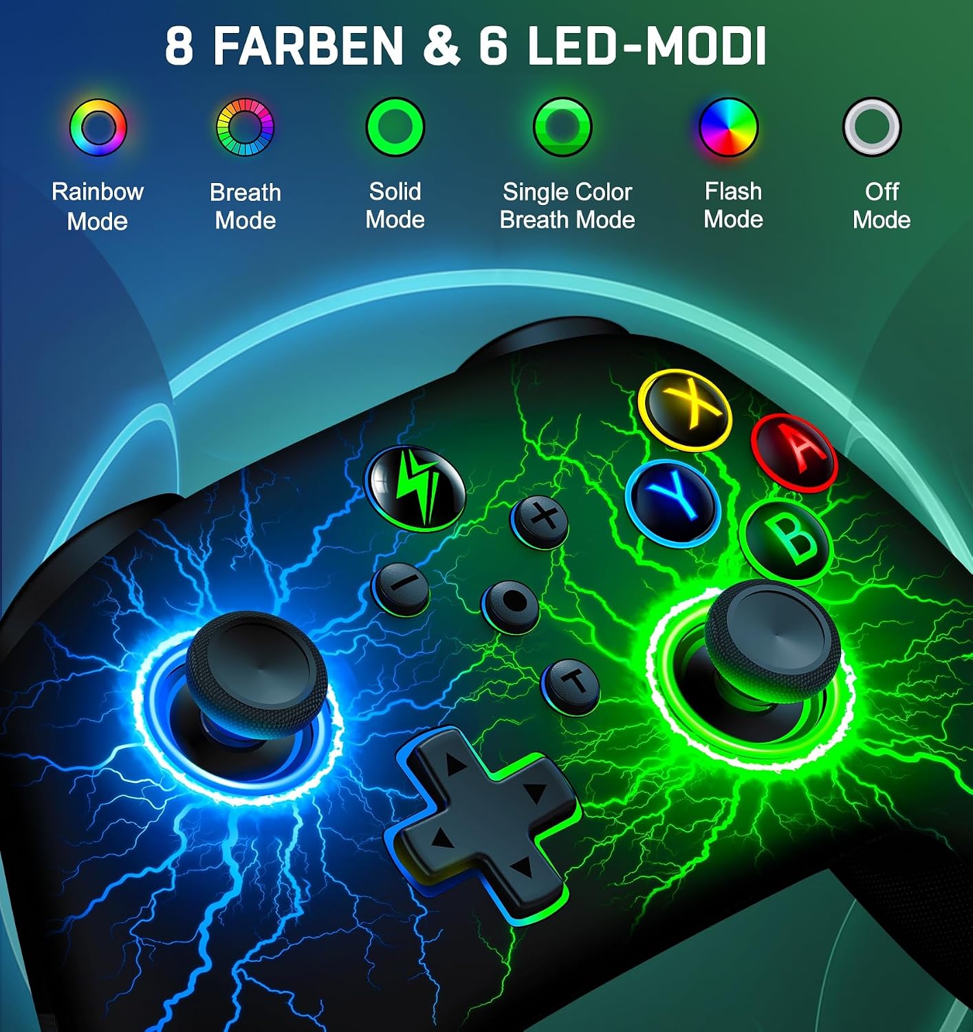 Thumbnail 4 de HELLCOOL Switch 2 Controller with RGB and Macro