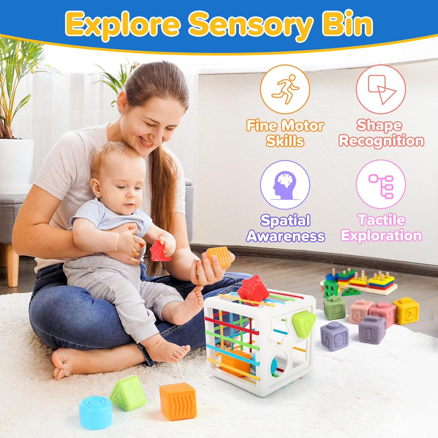 Thumbnail 2 de 6-in-1 Montessori Baby Toy for 6–12 Months