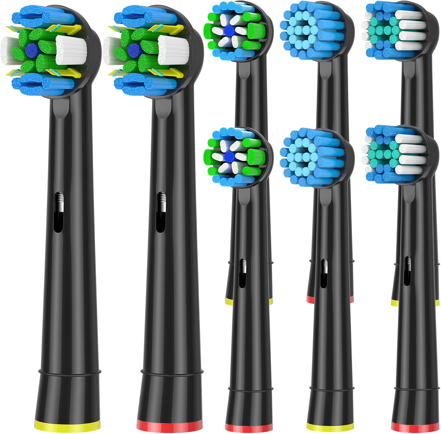 Detalle 2 de Qitizu Brossettes de rechange compatibles Braun Oral-B : Precision, Floss, Cross, Sensitive (lot de 16)