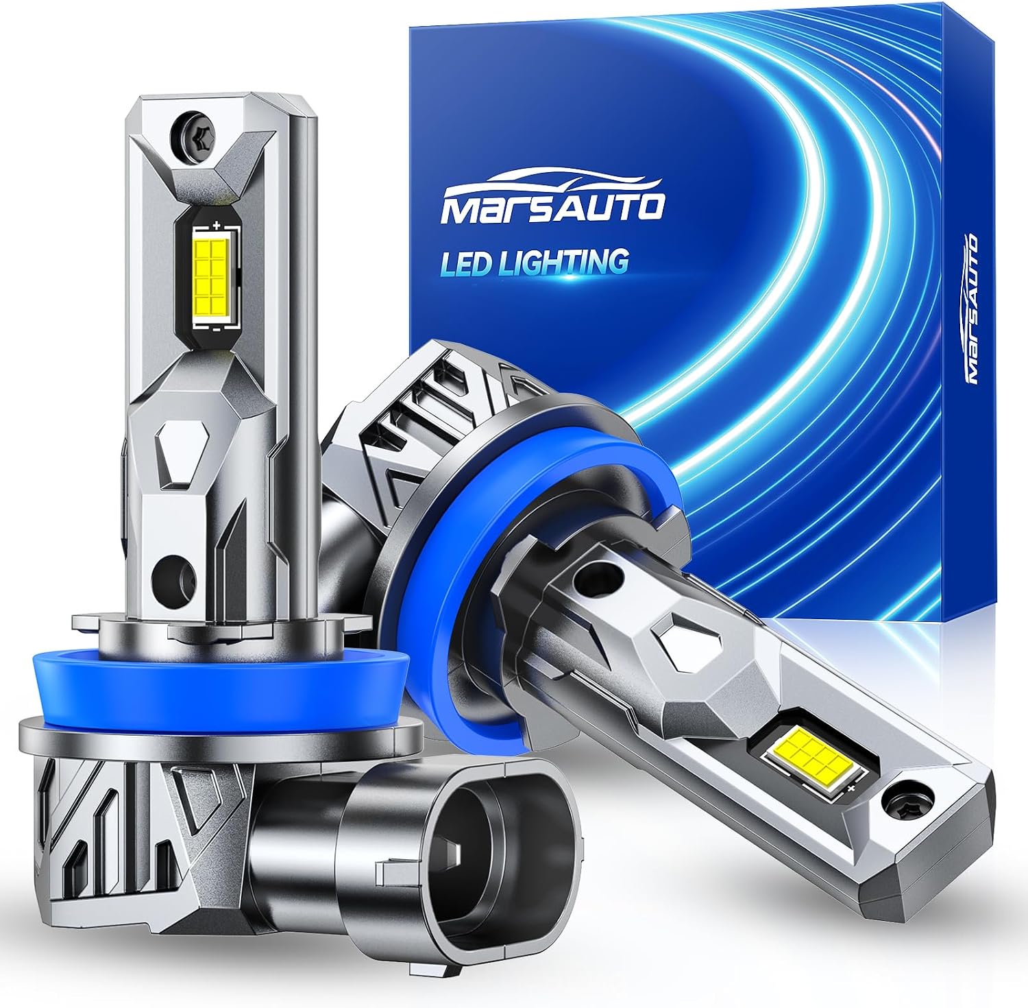 Thumbnail 5 de Marsauto H11/H8/H9 Bulbs: 30000LM, 1:1 MINI Design, 3-Min Plug & Play, IP68, Pack of 2
