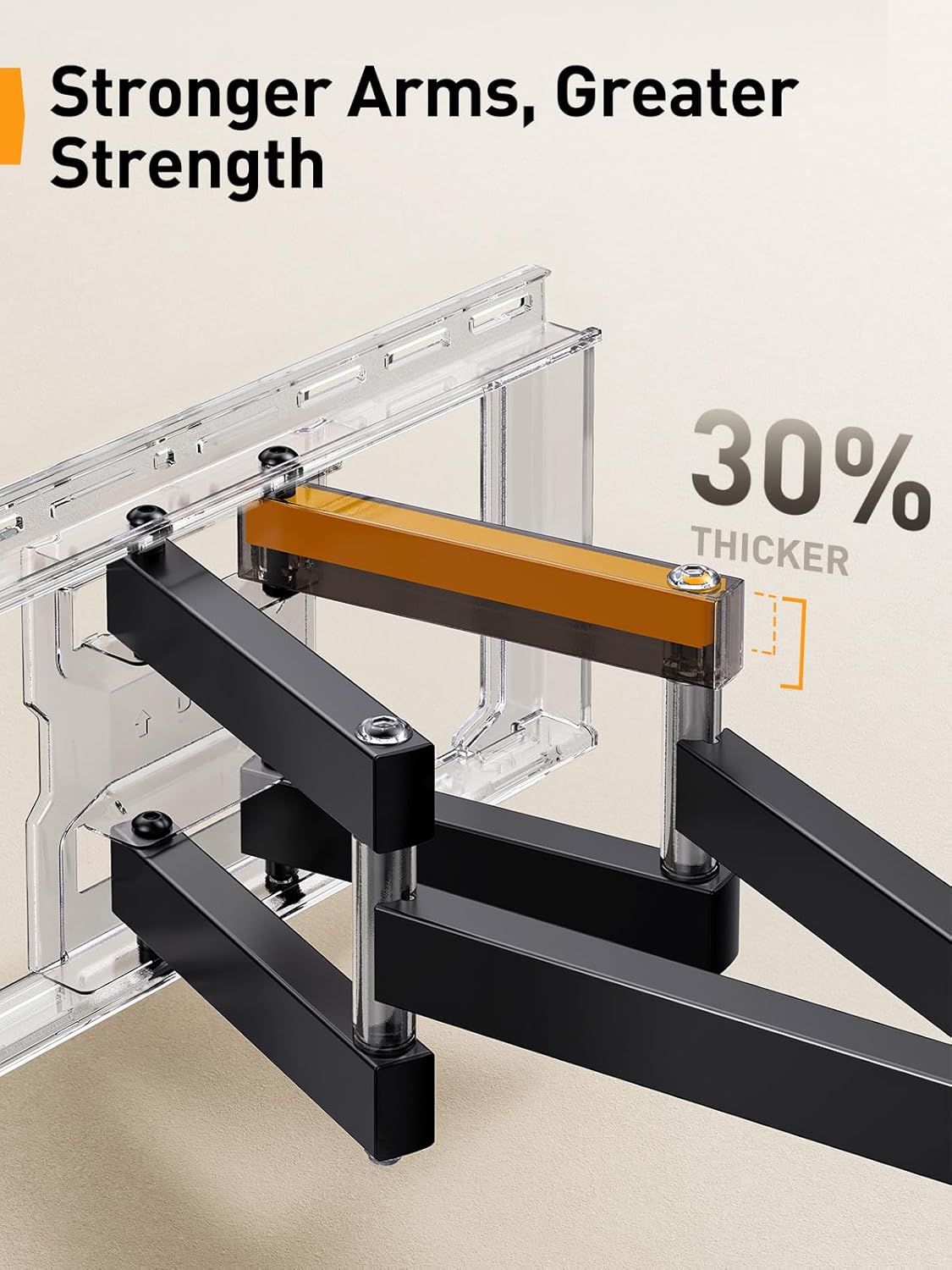 Thumbnail 2 de Perlegear PGLF8 supporto TV Full-Motion 42–85" fino 60 kg