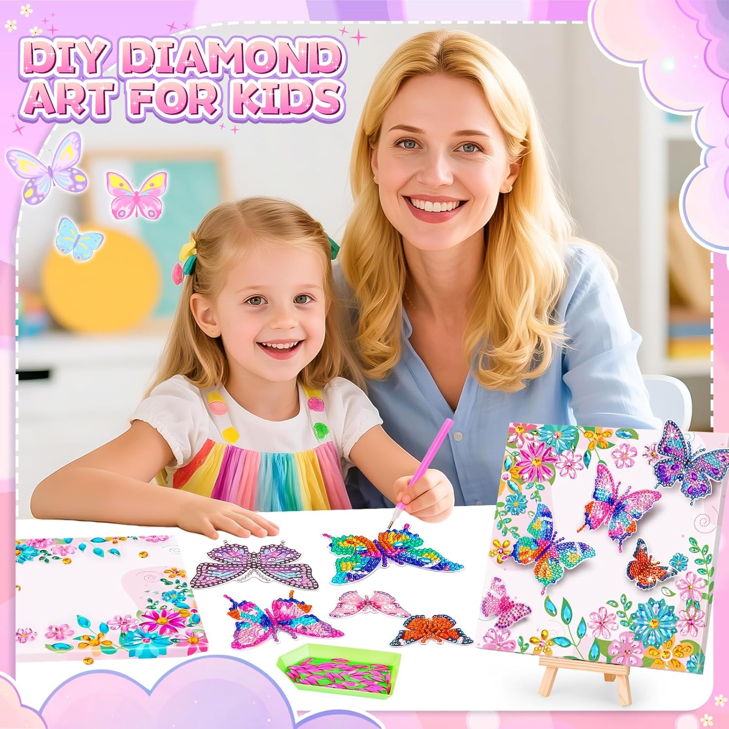 Thumbnail 1 de Diamond art craft kit for girls 6-12