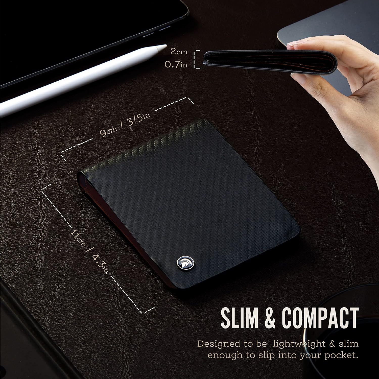Detalle 1 de POWR Mens Wallet RFID blocking 6 slots
