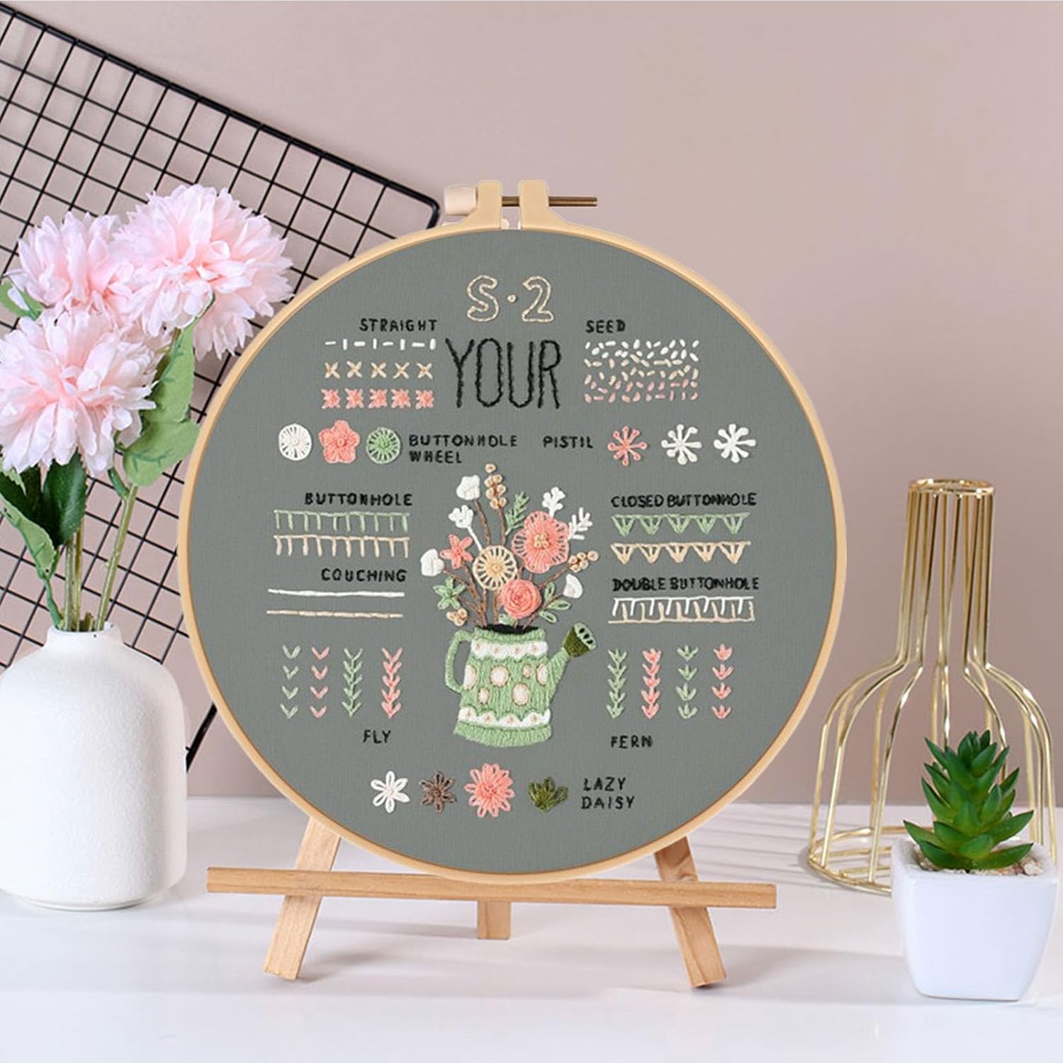 Thumbnail 5 de 3 Sets Embroidery Stitch Practice Kit for Beginners – Absolute Starter Kit for All Ages