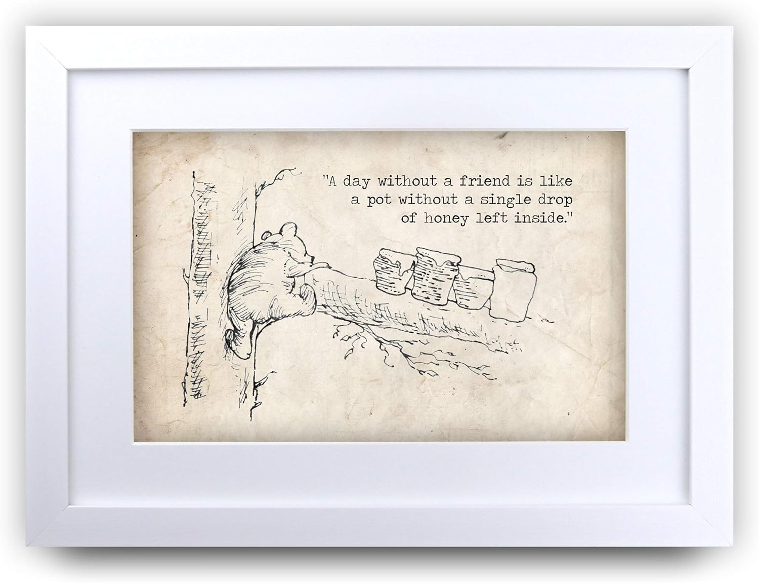 Thumbnail 6 de HWC Trading Winnie the Pooh Friends Forever A3 Framed Nursery Print