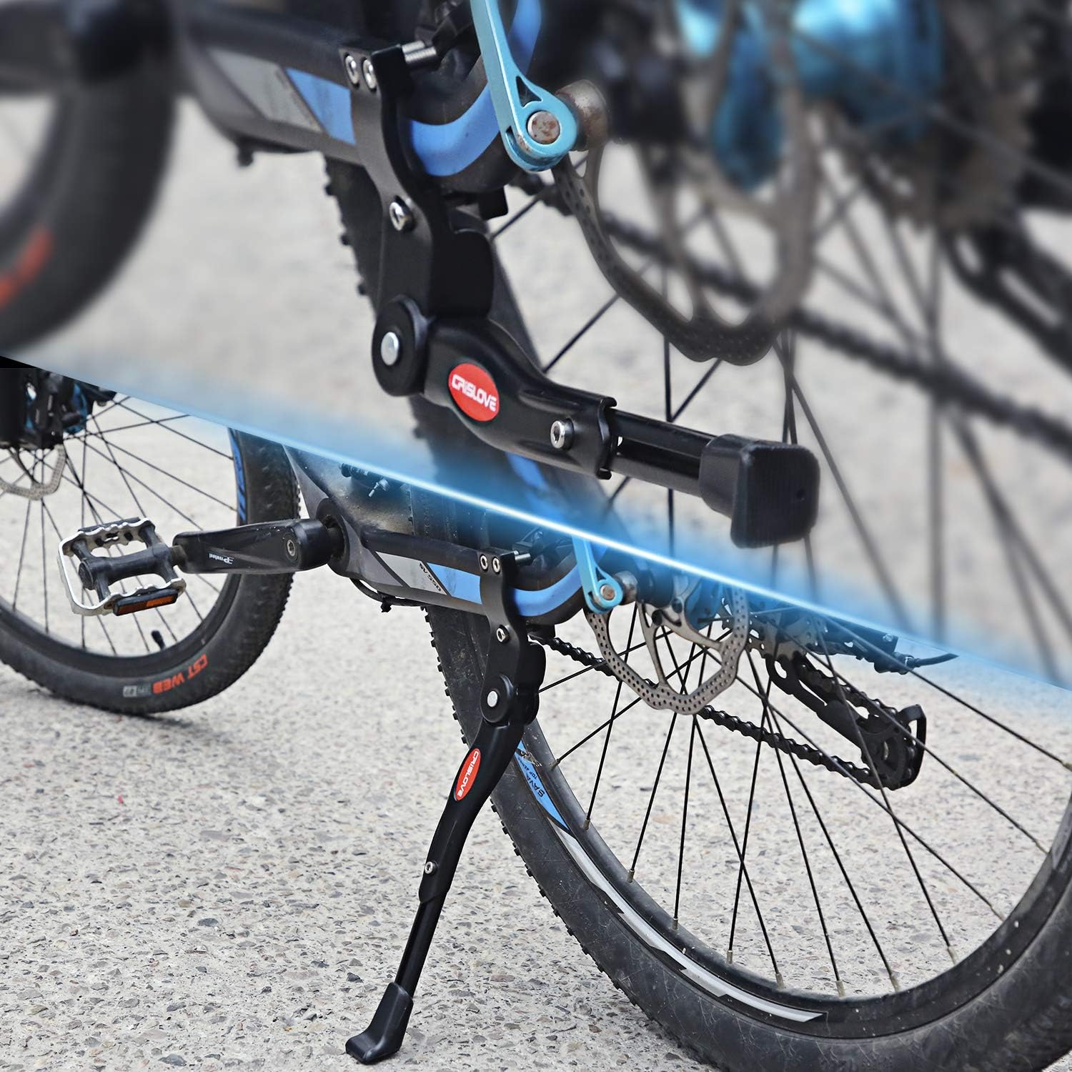 Detalle 2 de Crislove bike kickstand for 24-28 inch wheels