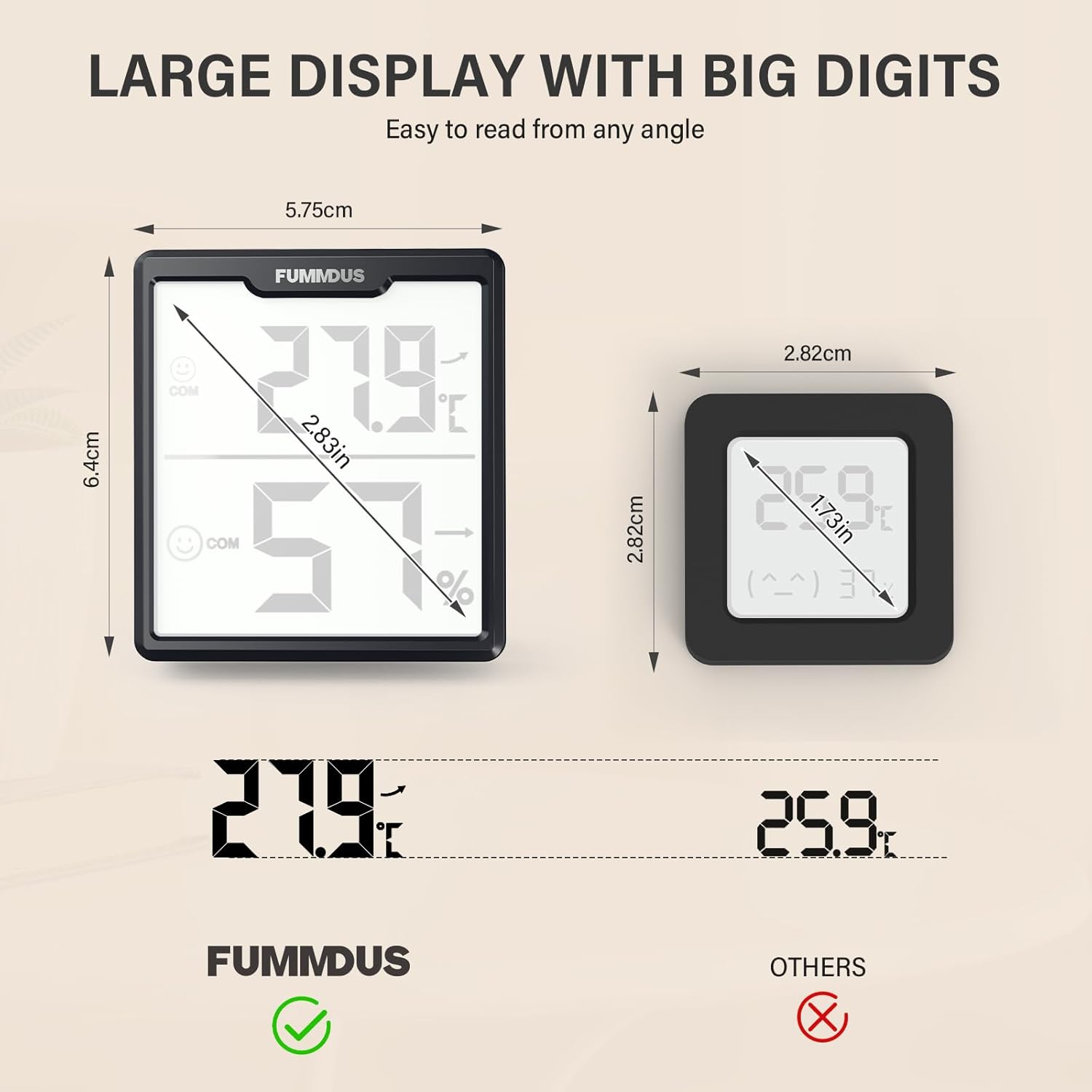 Thumbnail 2 de FUMMDUS Digital Room Thermometer 5s