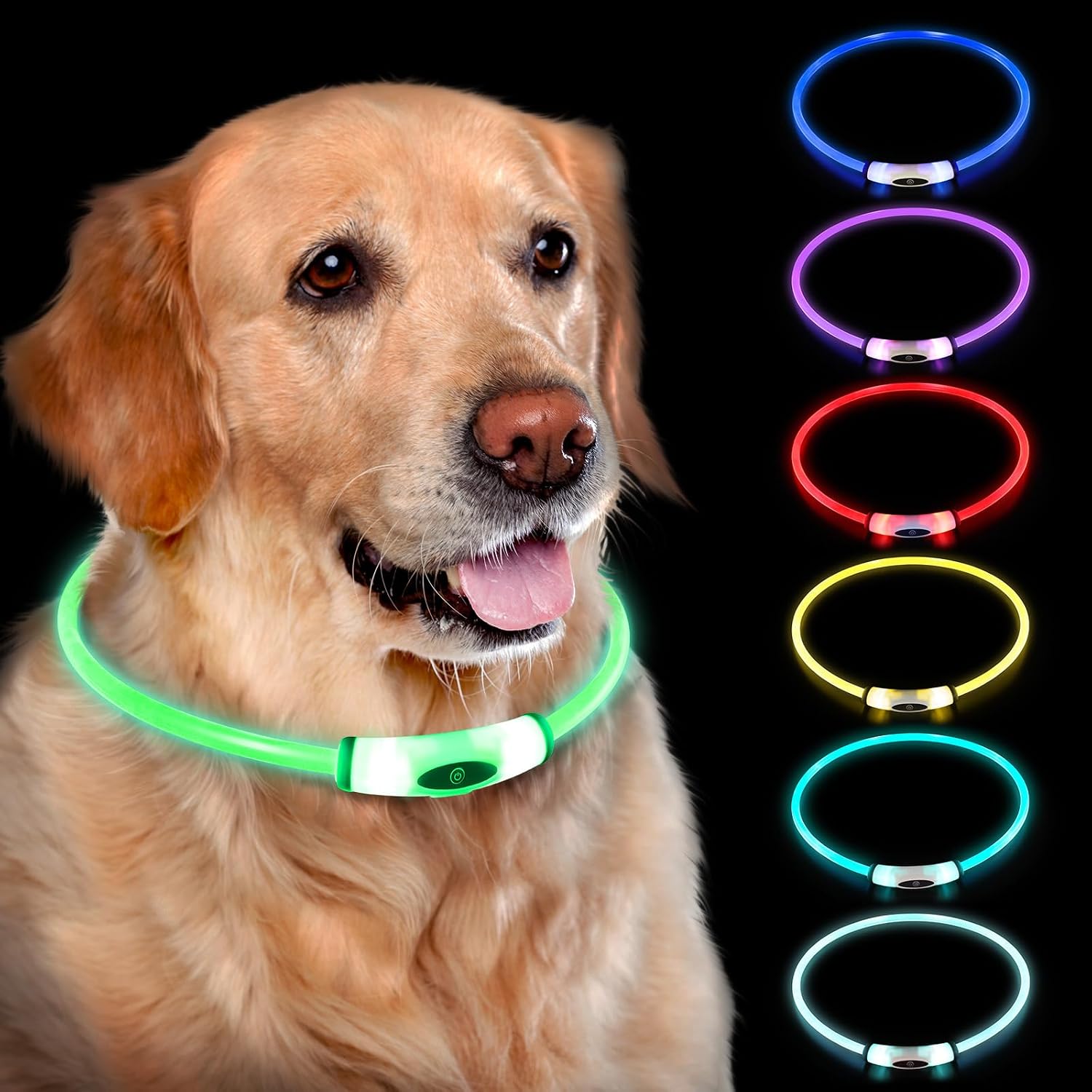 Detalle de NOVKIN Lighted Dog Collar