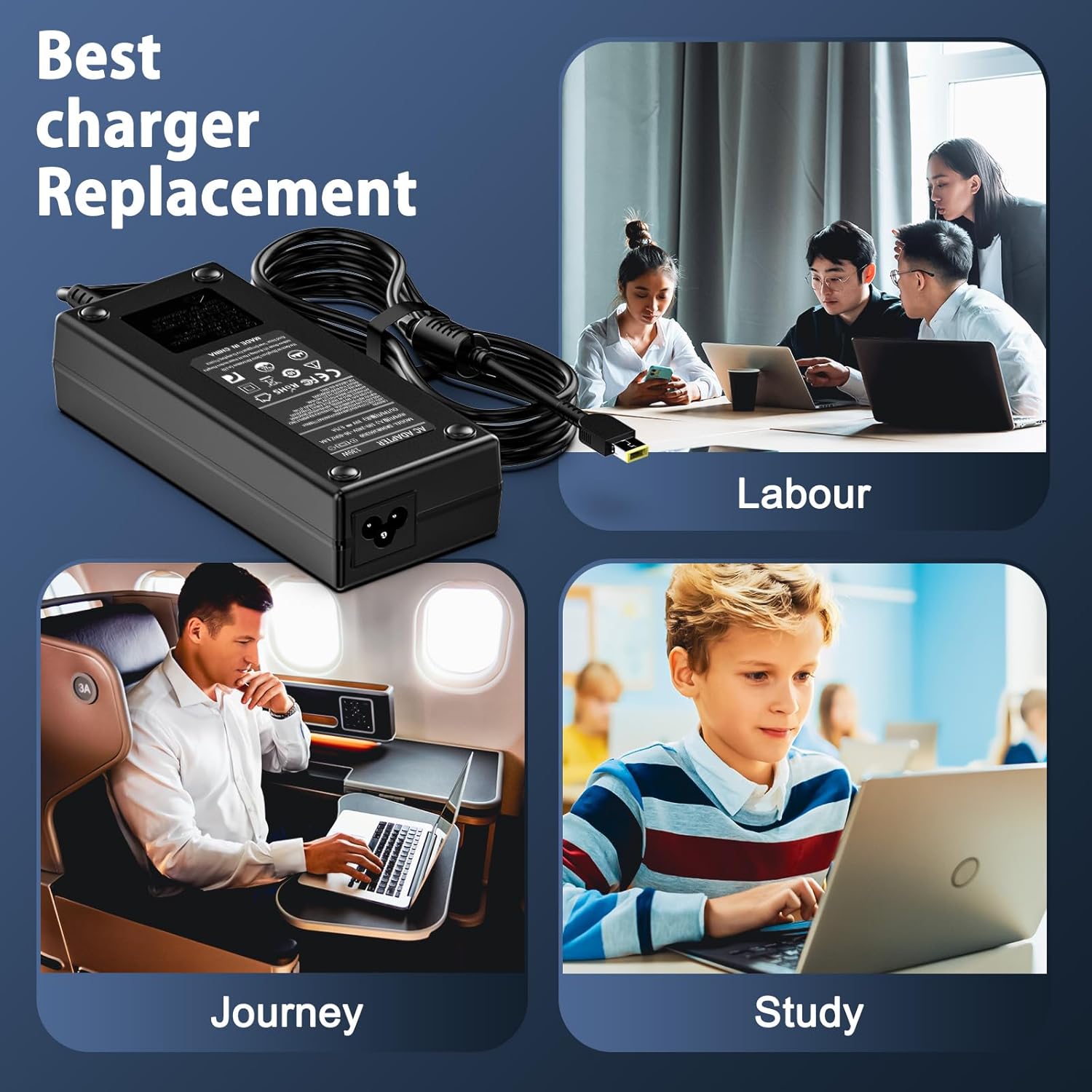 Thumbnail 6 de 135W USB Laptop Charger for Lenovo ThinkPad and IdeaPad Series (ADL135NLC3A)