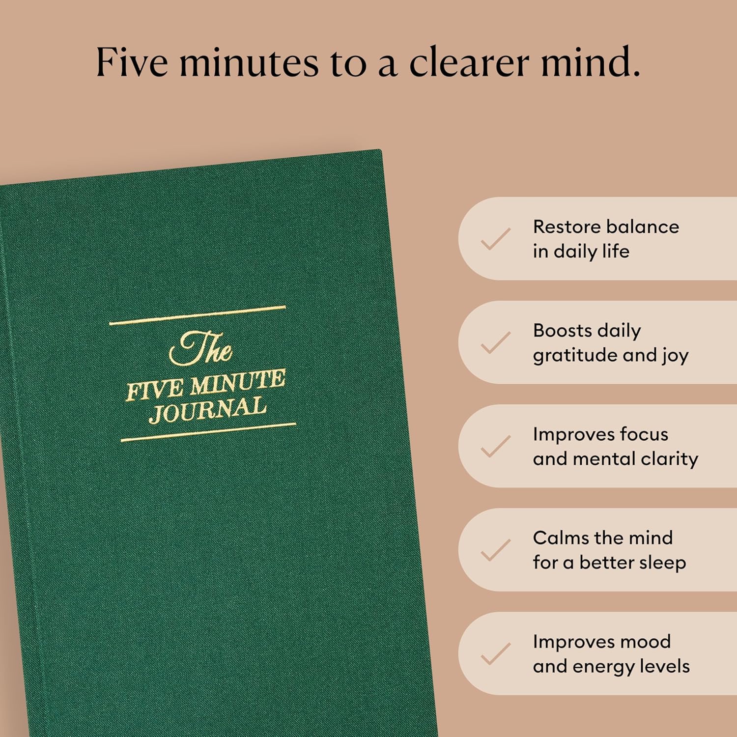 Thumbnail 1 de Intelligent Change: The Five Minute Journal – Daily Gratitude Journal for Happiness, Mindfulness and Reflection