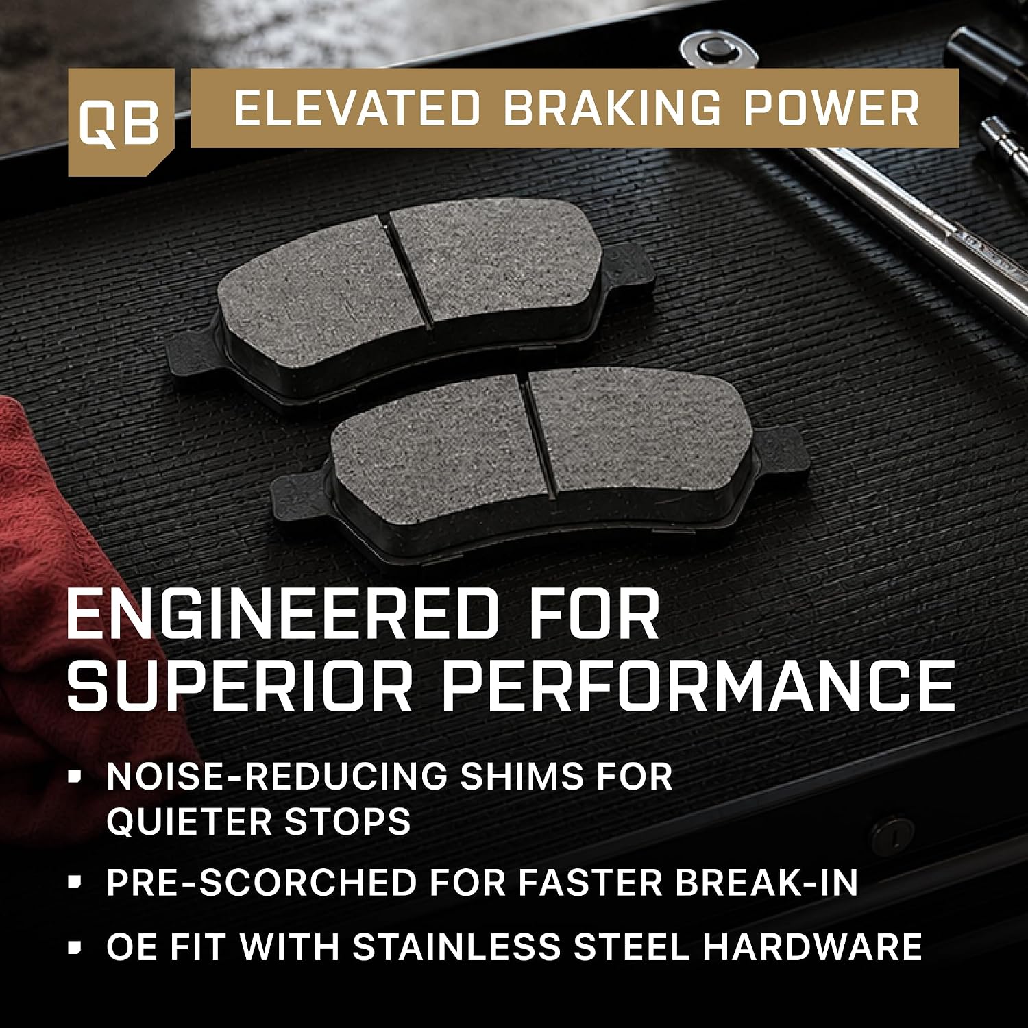 Detalle 2 de QUALITY-BUILT Ceramic Rear Brake Pads BP1872C