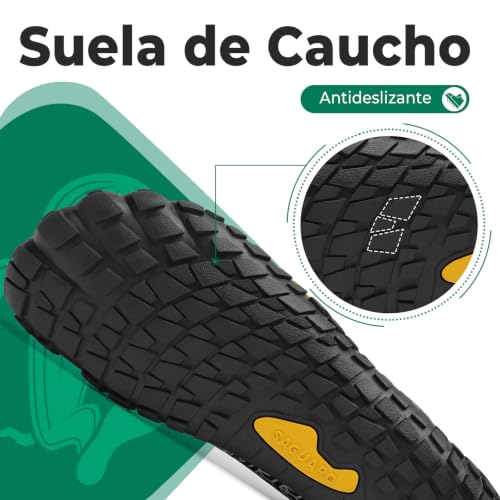 Detalle de SAGUARO Barefoot: Zapatillas Minimalistas para Hombre y Mujer, trail running, con suela antideslizante y diseño de cinco dedos