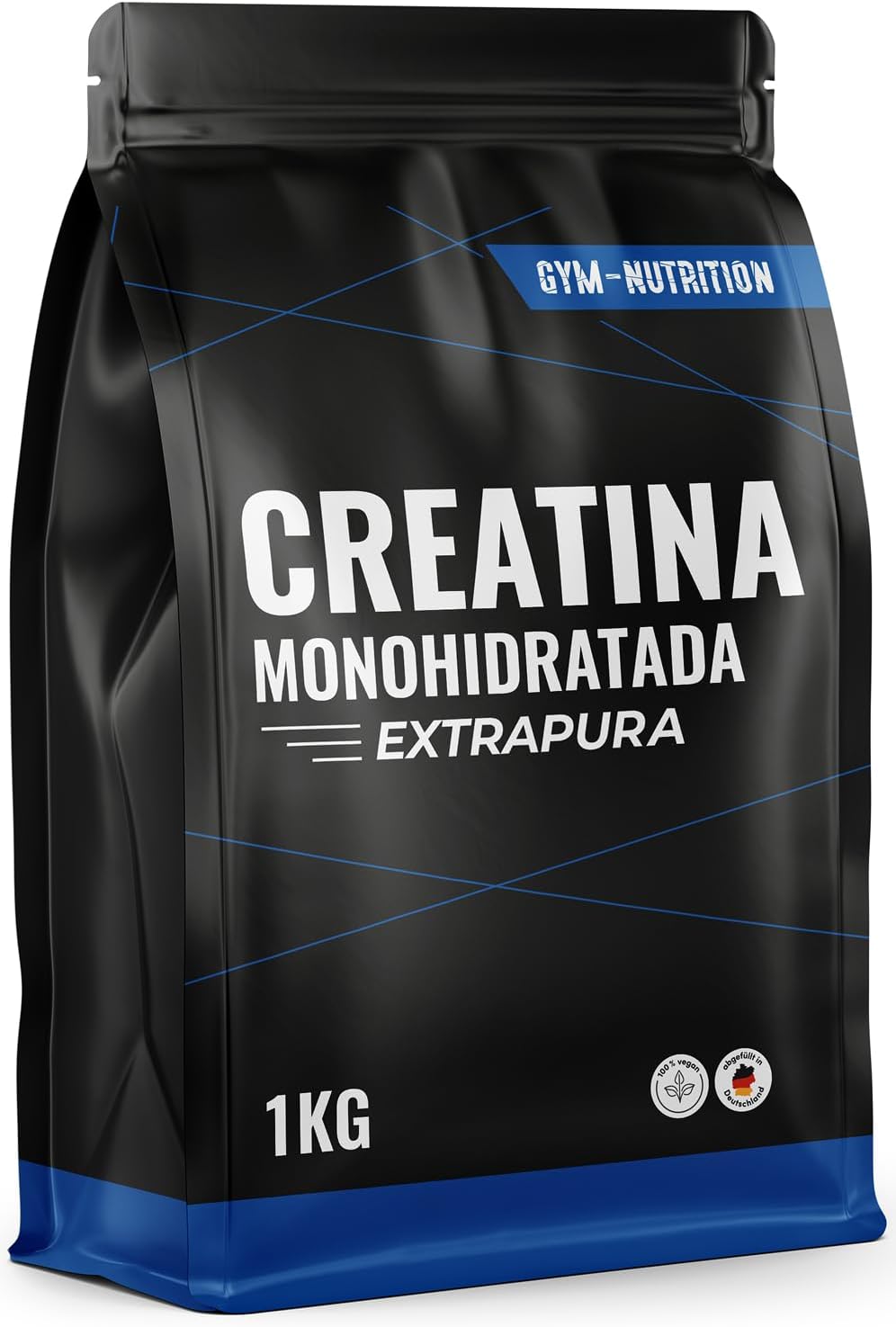 Detalle de Gym Nutrition Creatina Monohidratada 1 kg en polvo sin sabor (100% vegana y de alta pureza)