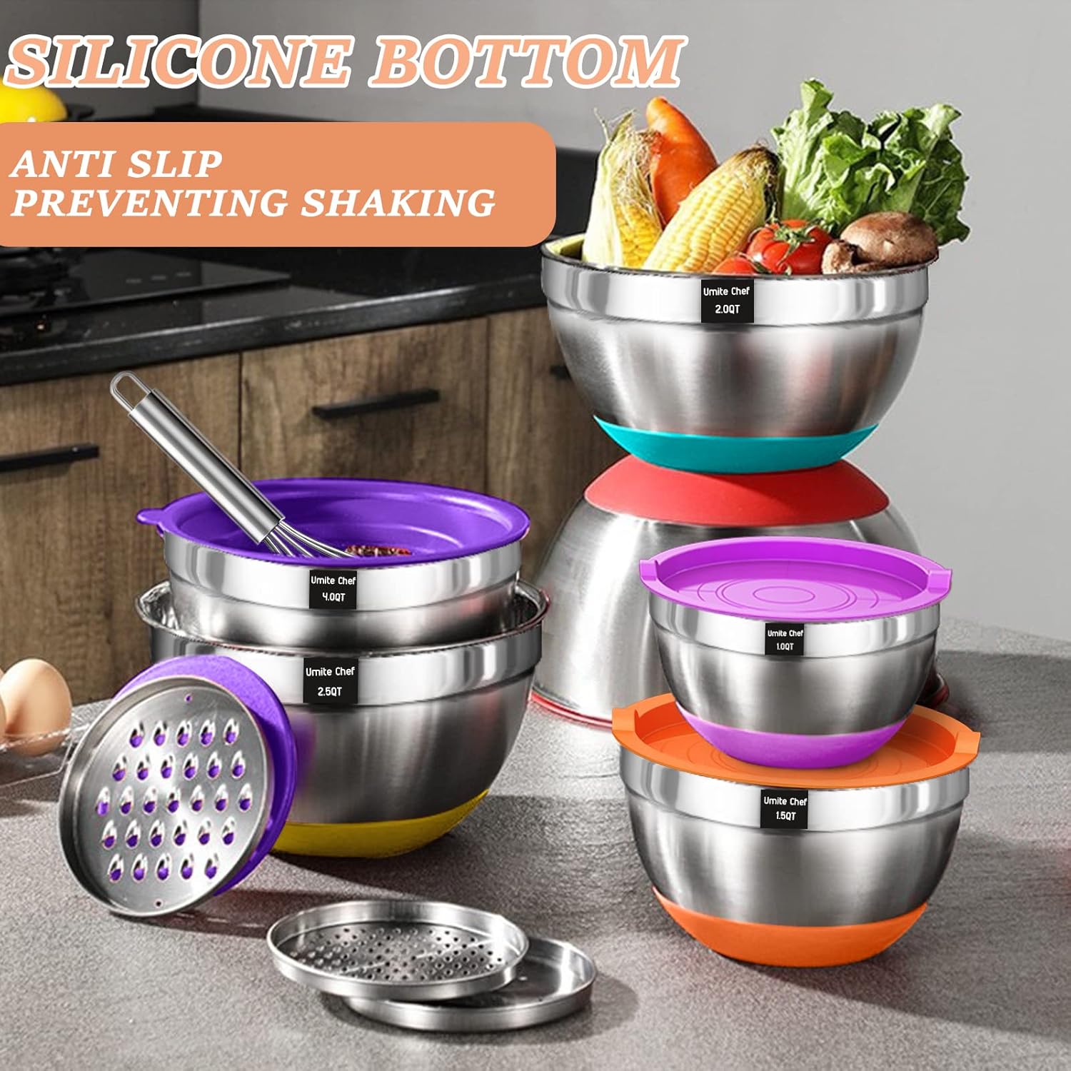 Thumbnail 6 de Umite Chef Mixing Bowls 7 qt 🍽