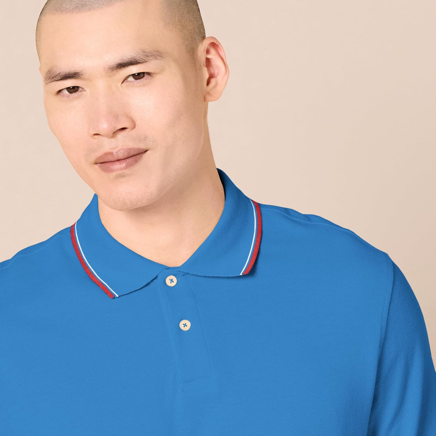Thumbnail 3 de Amazon Essentials Herren Piqué-Poloshirt aus Baumwolle (schmale Passform)