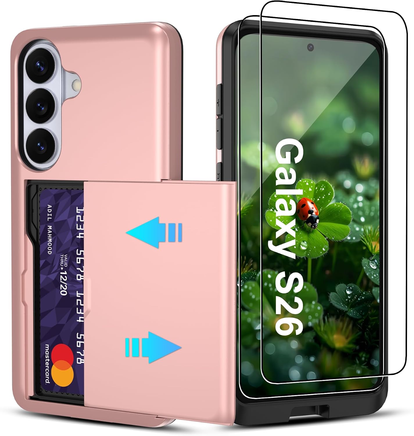 Detalle de Pilaru Galaxy S26 Wallet Case, Rose Gold