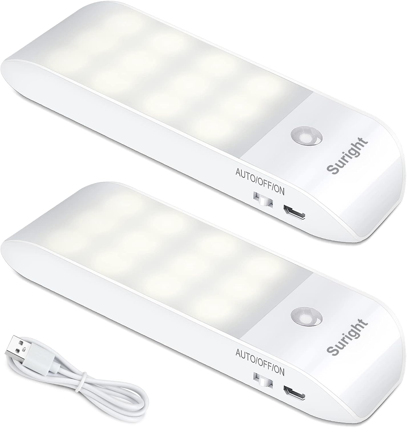 Detalle de Suright LED Nachtlicht mit Bewegungsmelder 4000K