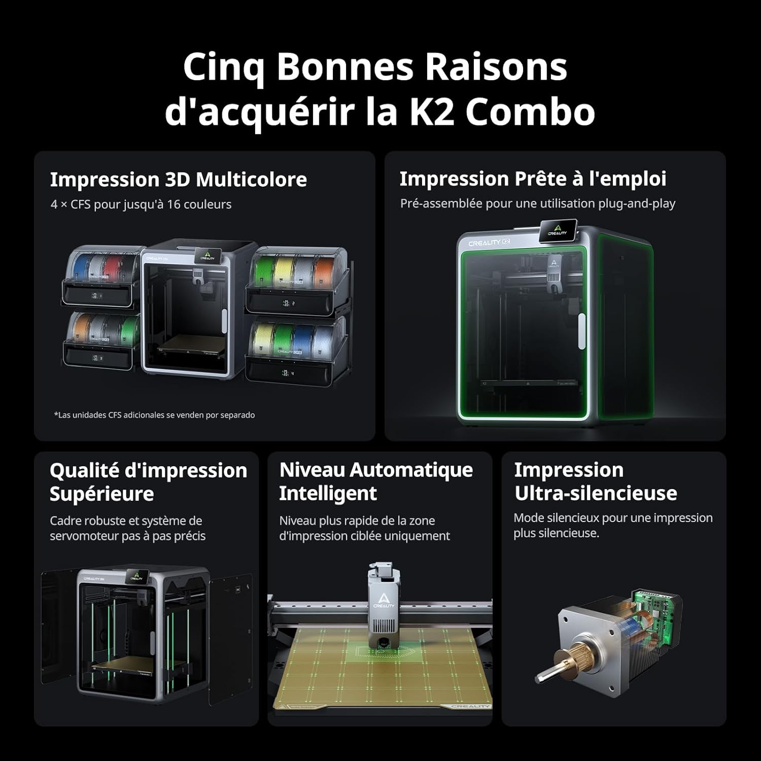 Thumbnail 1 de Creality K2 Imprimante 3D 260×260×260 mm