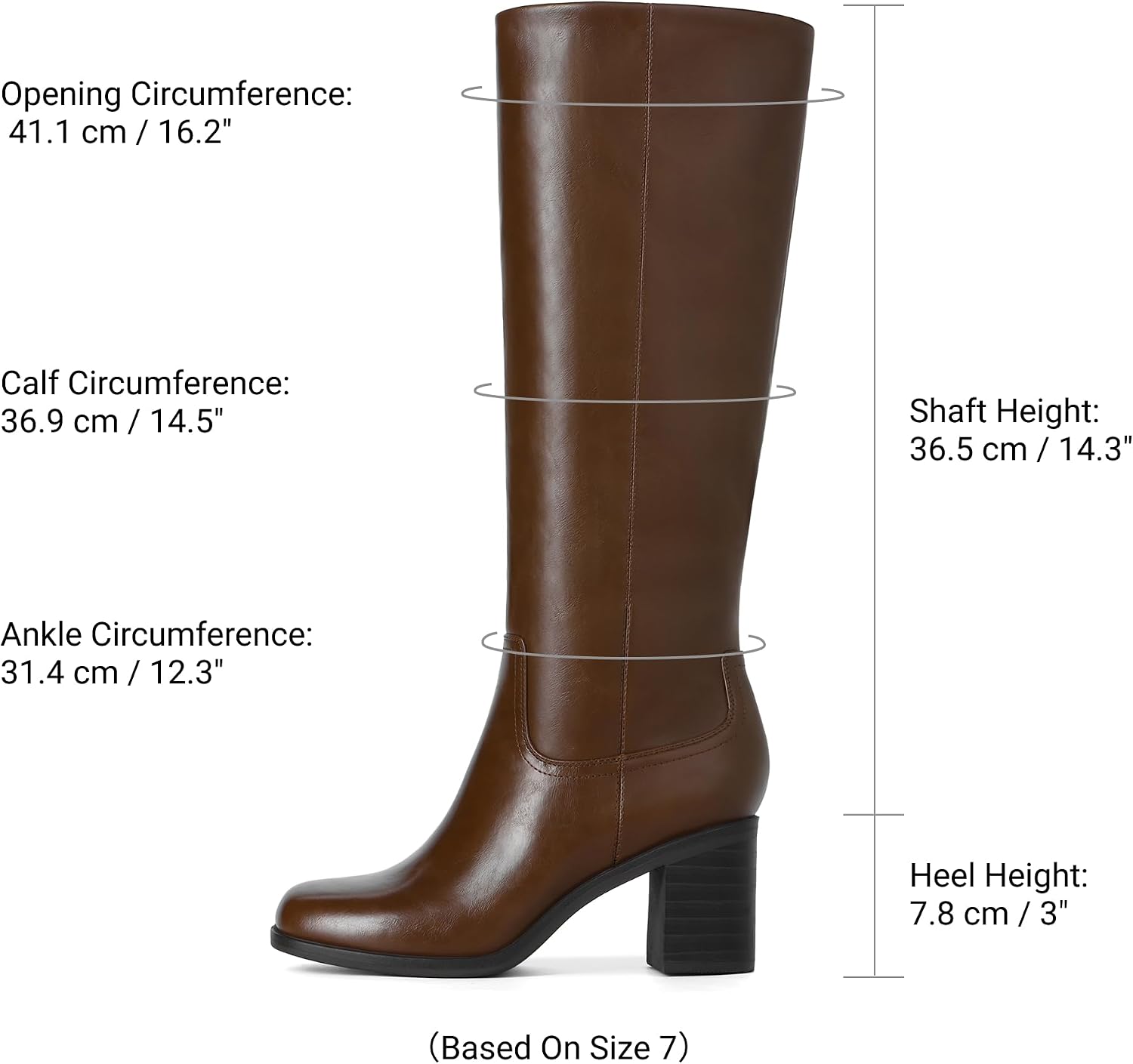 Detalle de DREAM PAIRS Women's Knee-High Boots