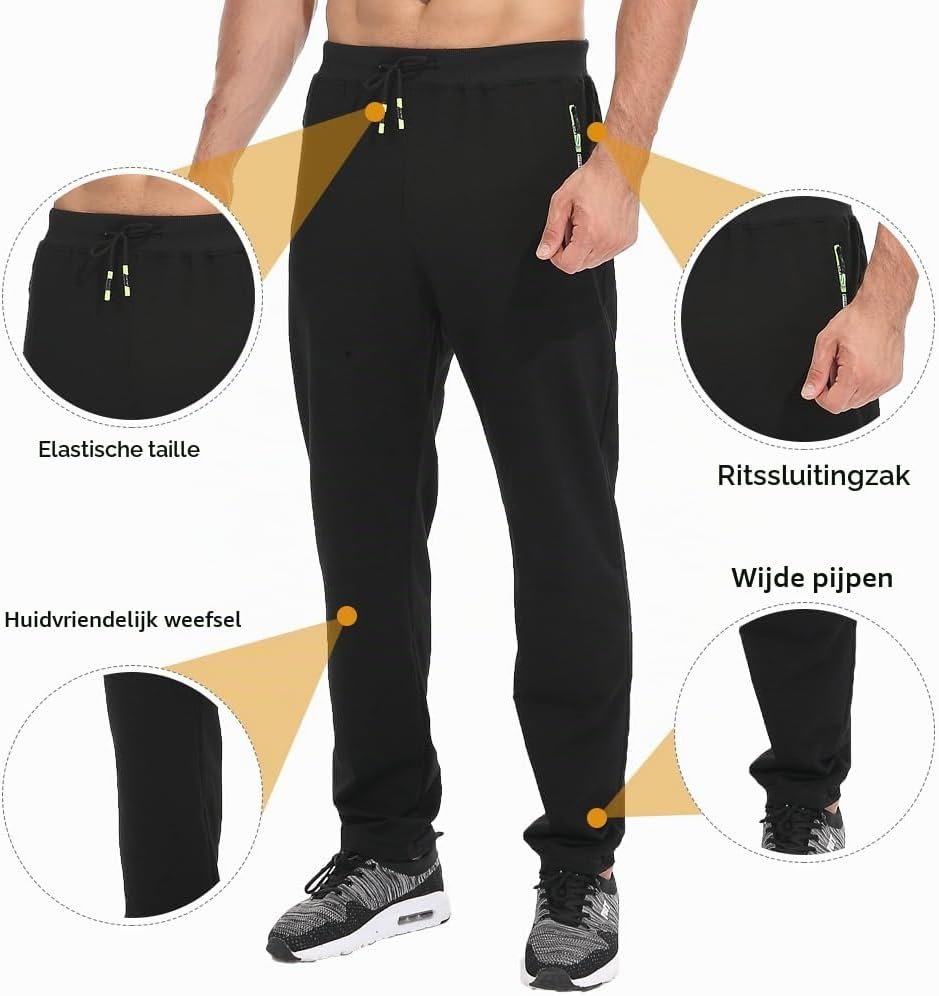 Detalle de Tansozer joggingbroek voor heren van katoenmix met ritszakken en trekkoord