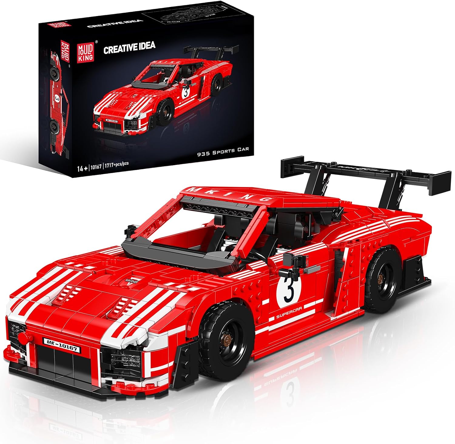 Thumbnail 6 de Mould King 10208 Supercar Building Block Model (1556 Pieces) – Static Version