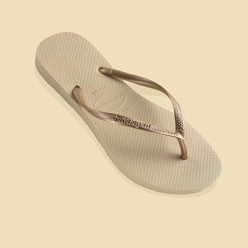 Detalle de Havaianas Slim - Tongs Élégantes pour Femme, Semelle Texturée et Confort Durable