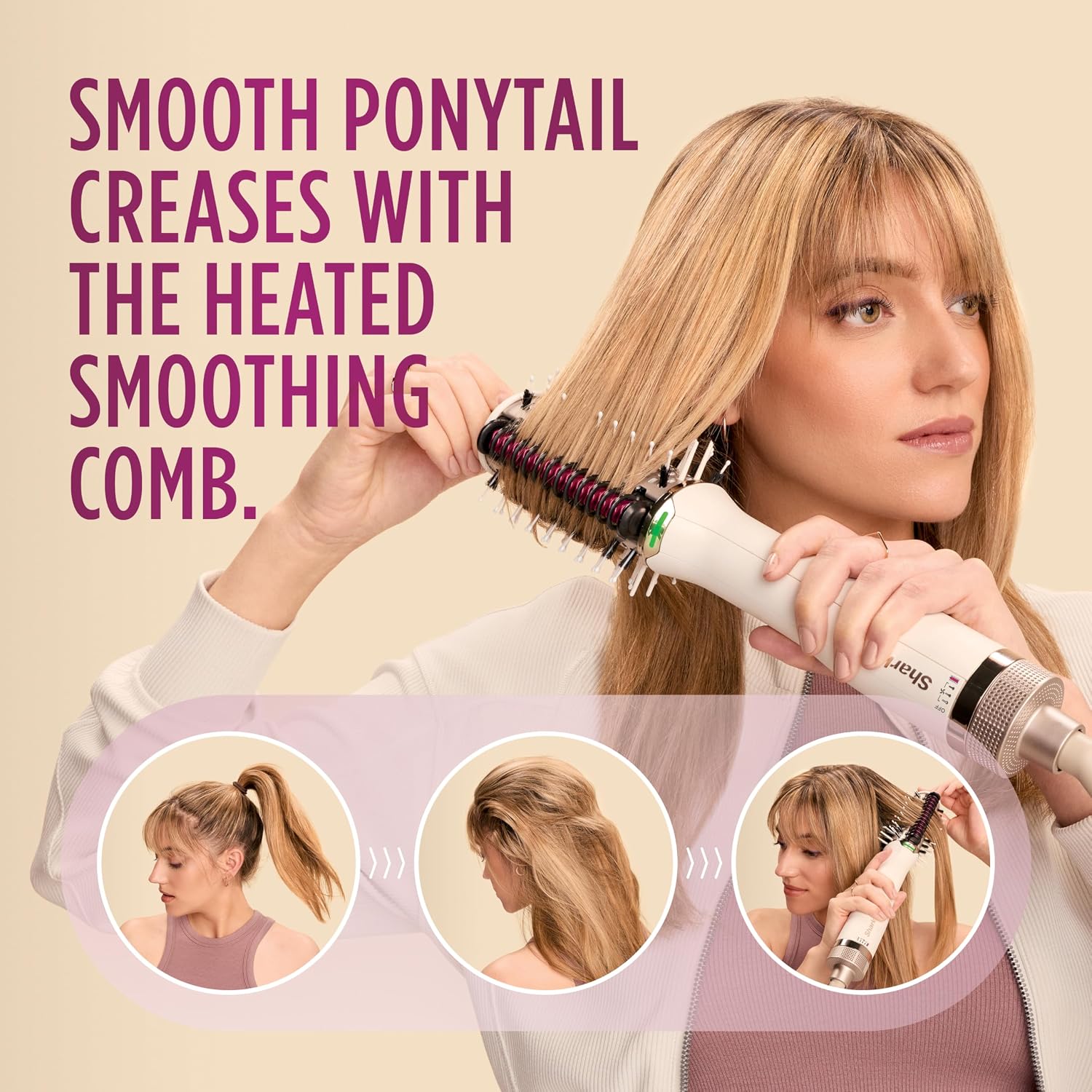 Thumbnail 6 de Shark HT202 SmoothStyle Heated Comb + Blow Dryer Brush