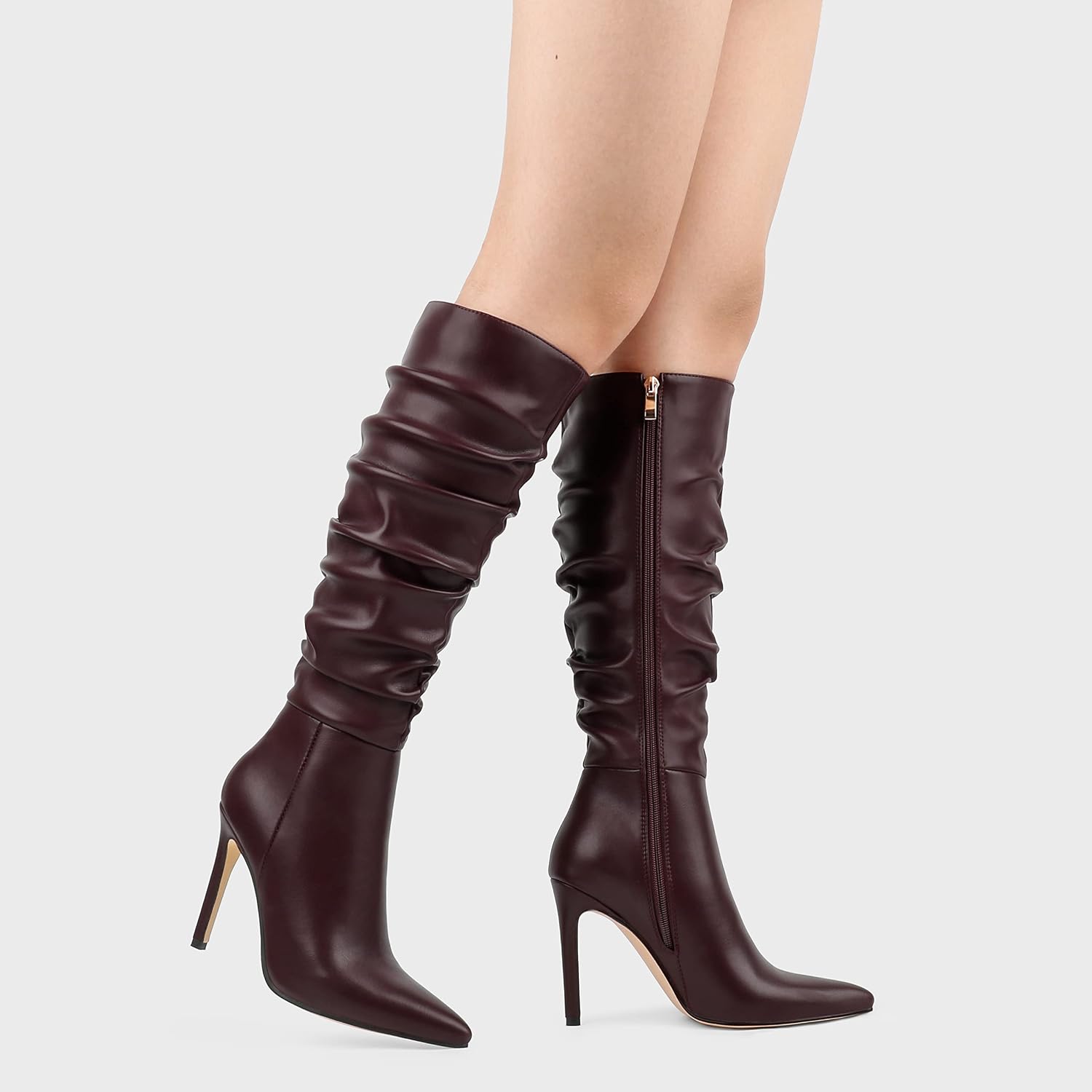 Detalle 2 de COLETER Knee High Stiletto Boots 4 inch